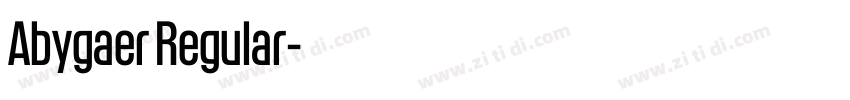 Abygaer Regular字体转换 Abygaer Regular字体转换